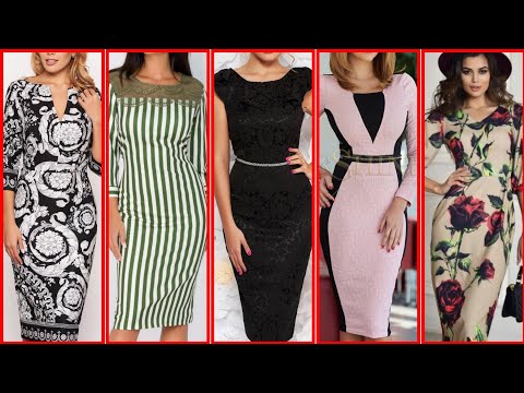 Stretchy, comfortable fabrics like jersey or spandex blends are ideal for bodycon dresses