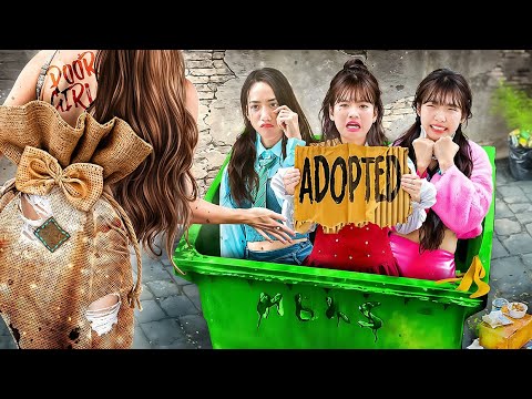 Rich Girls Became Broke Girls! Ruby, Diamond and Emerald Were Adopted By A Poor Girl