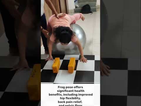 #mandukasana preparation with gym ball