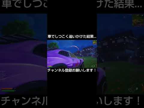 車でしつこく追いかけた結果...【フォートナイト/Fortnite】#フォートナイト #shorts