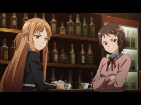 Sword Art Online II - Kirito introduces Sinon to Asuna & Liz