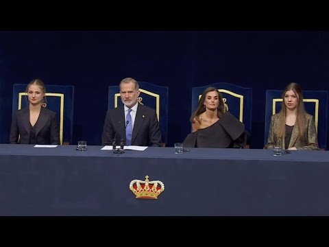 Himno nacional español a ritmo de gaita. Premios Princesa de Asturias