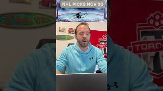 NHL Picks, Predictions & Parlays (Nov 20) 🏒 🥅  #nhlpickstoday #shorts