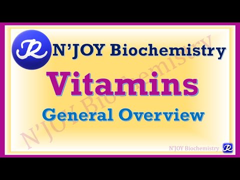 1:Vitamins & Vitamin Like Substances-General Overview| Vitamins| Biochemistry|@NJOYBiochemistry