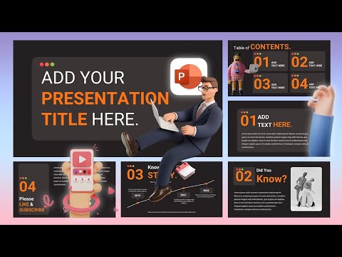 Orange Black Powerpoint Template | Aesthetic PowerPoint Presentation | FREE TEMPLATE