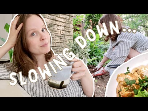 social media break, gardening, yummy dinner recipe + more | Day in the Life