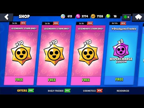 YESSS 🔥FREE 10x STARR DROP 😱LEGENDARY🔥 BRAWL STARS NEW UPDATE🔥