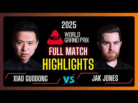 Xiao Guodong vs Jak Jones Full Highlights | World Grand Prix 2025 | #snooker2025 | #snooker | #wst