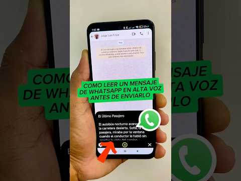 How to read a WhatsApp message aloud before sending it