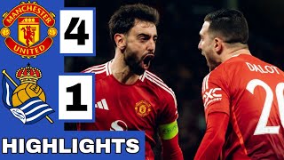 🔴Manchester United vs Real Sociedad (4-1) Extended HIGHLIGHTS | Europa League