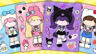 Decorate with Sticker Book 💃 Real-life versions of My Melody, Kuromi, Cinnamoroll, Hello Kitty