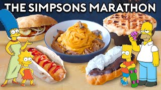 The Simpsons Food Marathon | Binging with Babish