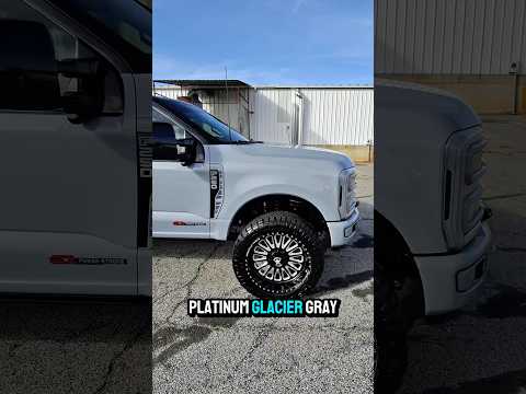 2024 Ford F250 Platinum GLACIER GRAY 2.5” Leveled on 37s