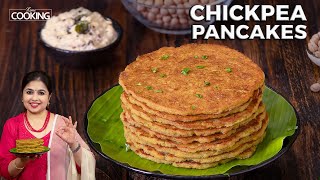 Chickpea Pancakes | Healthy Breakfast Ideas | Evening Snacks | Chickpea Recipes