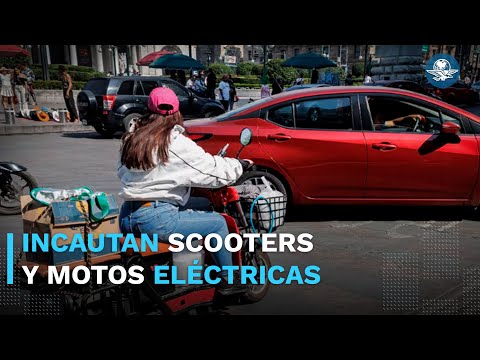 Decomisan bicis eléctricas chinas en el Centro Histórico de la CDMX