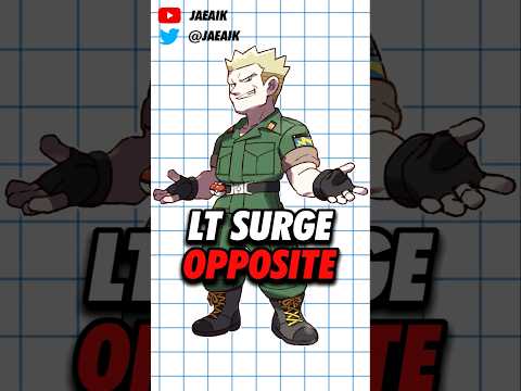 Lt Surge, Opposite of What You Expect #jaeaik #pokemon #Kanto #ltsurge #pokemonrby