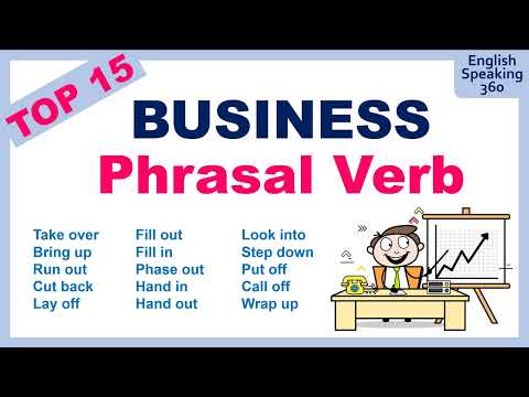 15 BUSINESS Phrasal Verbs in English to sound like a NATIVE SPEAKER!