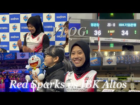 🏐[VLOG] IBK ALTOS VS RED SPARKS Kemenangan ke 10berturut turut Red Sparks | MVP MEGA 44 POIN 🏐