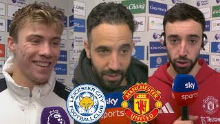 Leicester vs Manchester United 0-3 Ruben Amorim, Rasmus Hojlund And Bruno Crazy Reaction Analysis