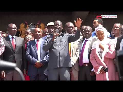 "NITAFANYA KAZI NA SRIKALI ILIYOKO!" RAILA SPEECH AT KICC NAIROBI AFTER SIGNING A DEAL WITH RUTO