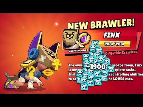 FINX NEW BRAWLER 1900 CREDITS🔥 LEGENDARY GIFTS😱🎁 BRAWL STARS NEW UPDATE😱