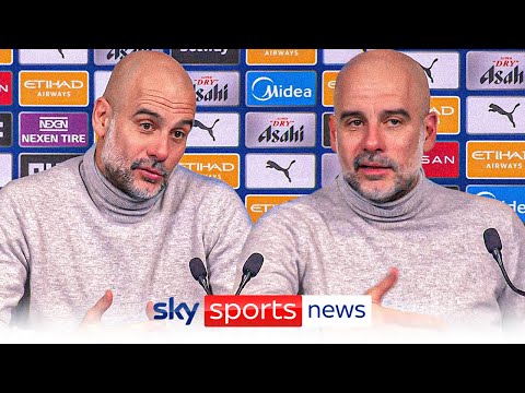 "He could have broken his leg" | Pep Guardiola on Jeremy Doku being booked for simulation