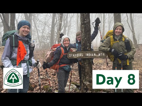 AT Thru Hike Day 8 - Standing Indian and SNOW?