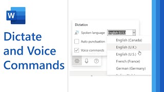 How to use Dictation and voice commands in Microsoft Word  (2021)