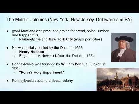 Mr. Laubach - APUSH - 13 Colonies (characteristics)