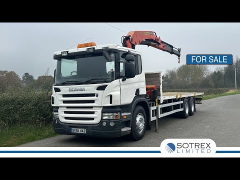 For Sale - New Stock From Sotrex: Scania P270 6 X 4 Flat With Palfinger Crane   BX56UAZ