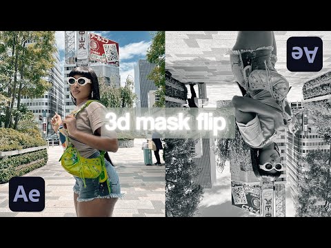 3d mask flip || after effects