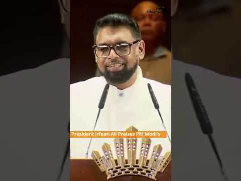 President Irfaan Ali Praises PM Modi's