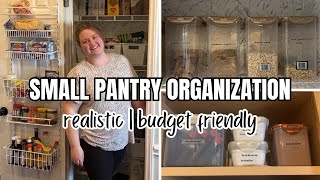 ORGANIZE YOUR SMALL PANTRY ON A BUDGET! realistic pantry organization ideas