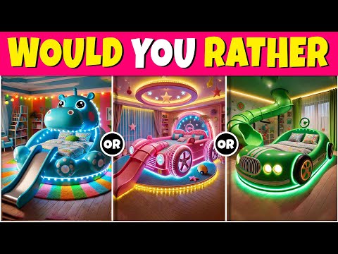 Would You Rather - Build Your Fantasy House 🤑🏡🌈 Quiz Rainbow