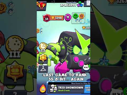 Last game to Rank 35 8-Bit… again #brawlstars #shorts