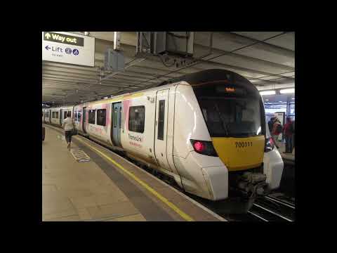 Class 700111 Desiro City Thameslink (NHS Branded) Leaving at Farringdon Platform 4 for Bedford