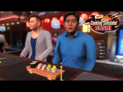 『ストリート寿司バー』を開店し世界を笑顔にするゲーム【Cooking Simulator - Sushi】