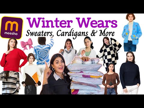 Huge* Winter Wears From Meesho 🎀💖❄️ || Sweater, Cardigans, Dhrug & Many More ( Must Watch 🫣🤩) 🌸