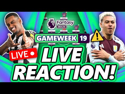 67k OR! FPL GAMEWEEK 19 REACTION STREAM! | Fantasy Premier League 24/25