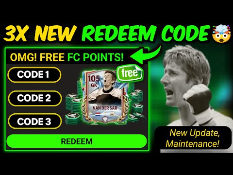 3X REDEEM CODE, FREE FC POINTS, 105 VAN DER SAR - New Update Maintenance | Believers Hub