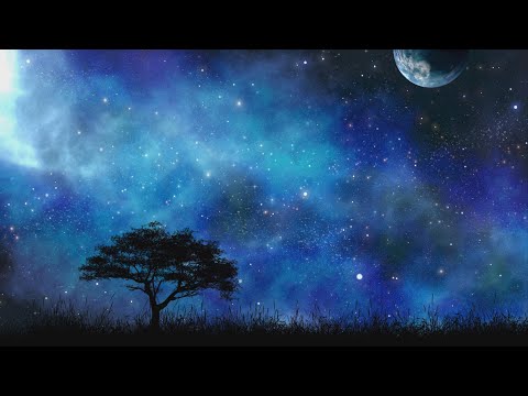 10 Hours Relaxing Sleep Music + Crickets Sound 🎵 Stress Relief Music, Insomnia (Relax Tree)