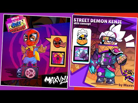 Brawl Stars Skins Ideas | Ollie, Kenji & More