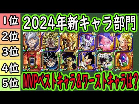 【ドッカンバトル】2024年実装キャラMVPベストキャラ＆ワーストキャラは？「新キャラ部門」いよいよ今年もあと僅か今年一番活躍したキャラは誰ですか？