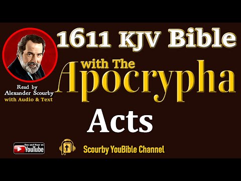 58 ~ New | ACTS KJV  | Audio and Text | by Alexander Scourby | God is Love and Truth.