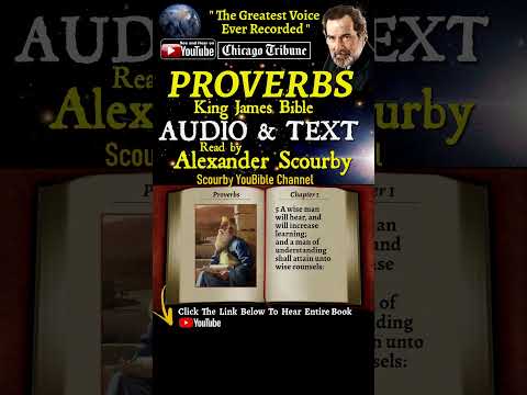 20~Book of Proverbs | By A. Scourby | AUDIO & TEXT | God is Spirit, Truth & Love #youtubeshorts