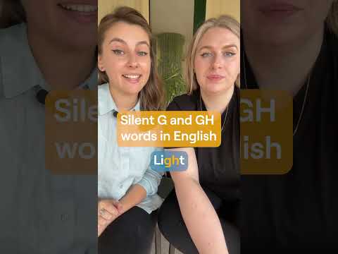 English words with silent letters | Silent G and GH 🤫