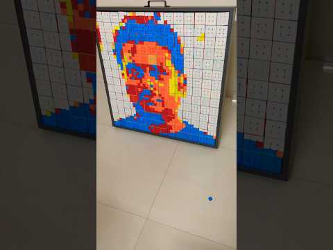 Face cube mosaic art