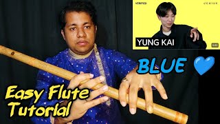 Yung Kai - Blue | Easy Flute Tutorial | Harish Mahapatra (Short)