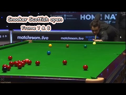 Snooker Scottish open Ronnie O’Sullivan Vs Li hang ( frame 7 & 8).