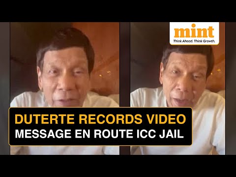 On Cam: Duterte Records Message While Being Taken To ICC Jail, Says 'If That Is My Destiny...'